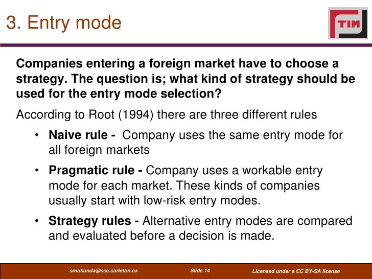 international market entry strategy pdf